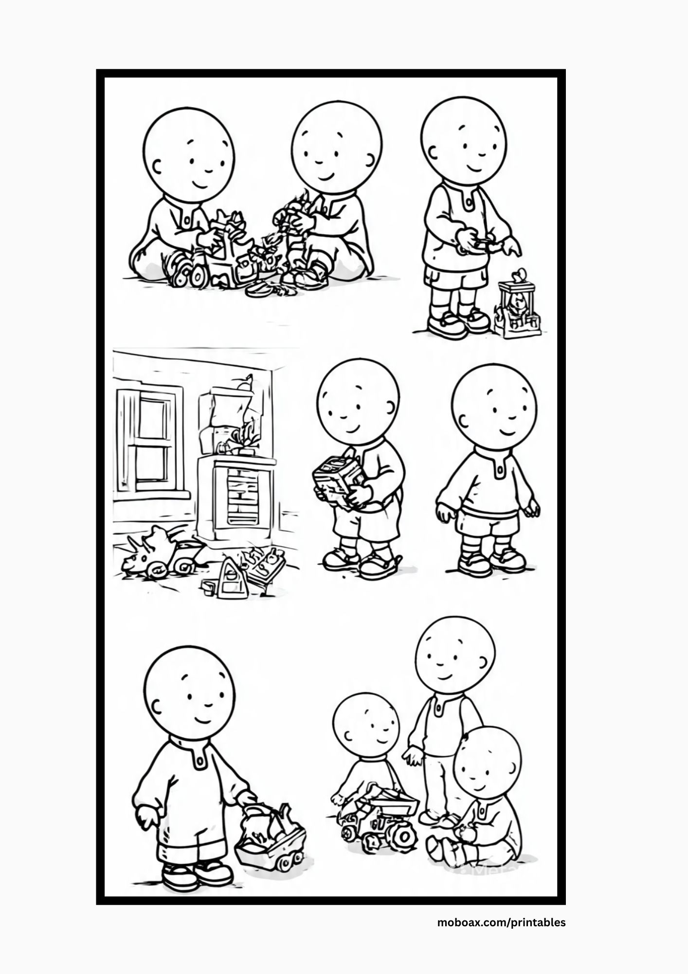 Caillou Coloring Pages