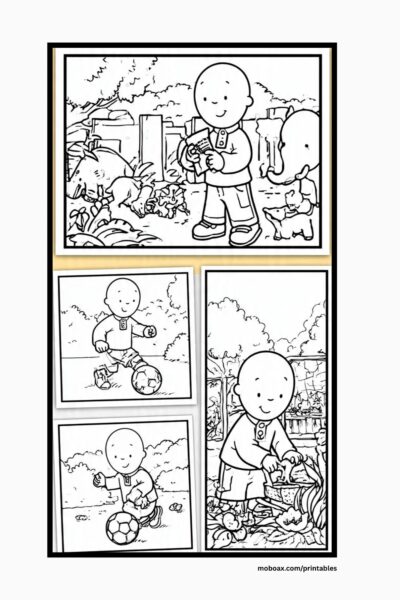 Free Printable Caillou Coloring Pages